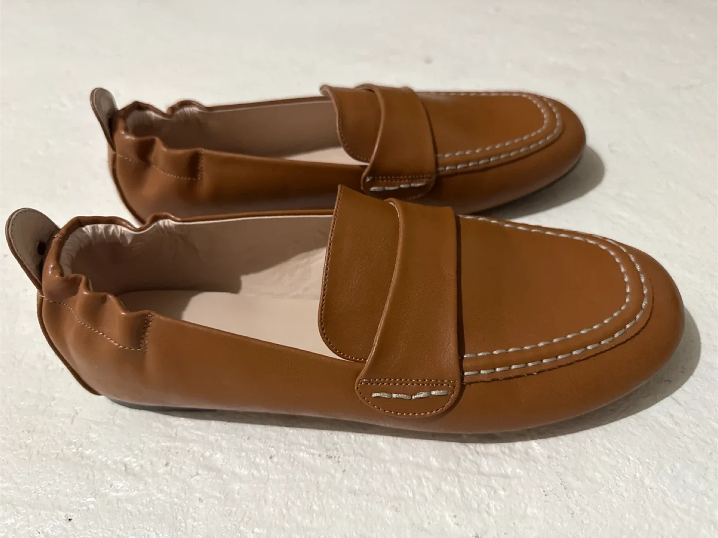 Brown Leather Loafers, Size 9 image indicator(2)