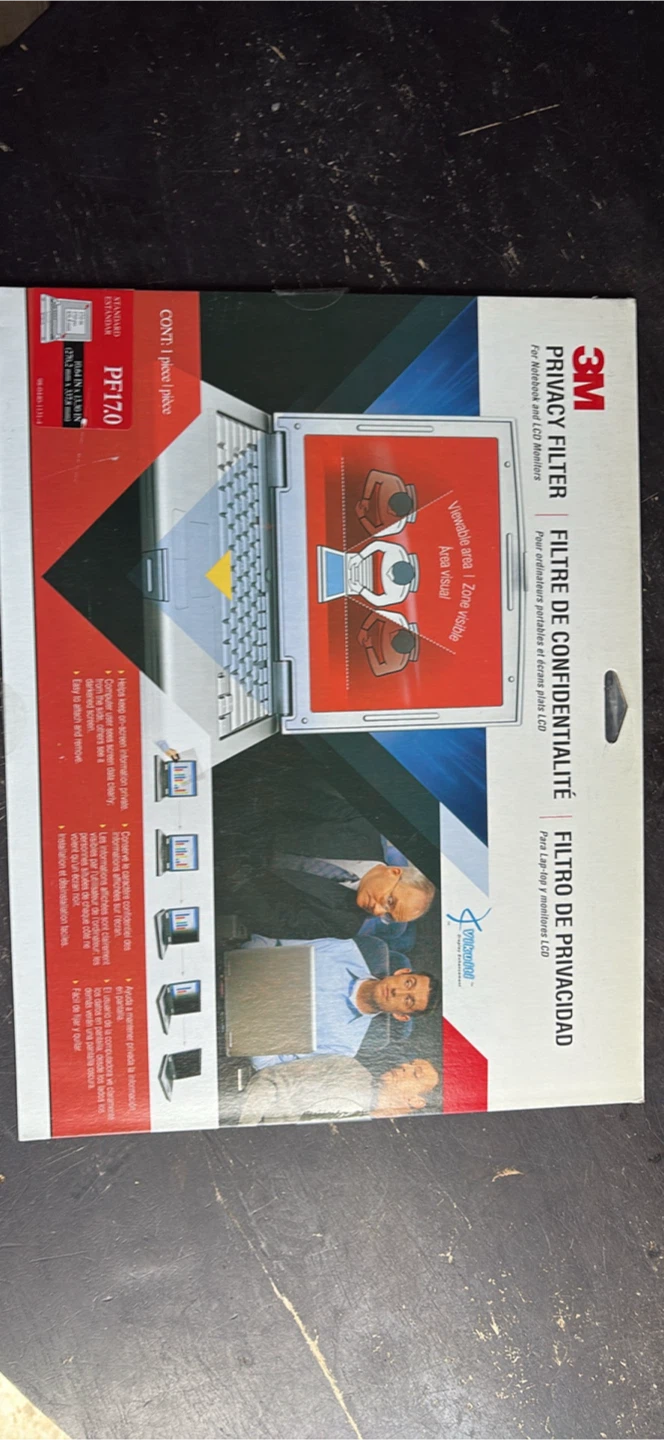 3M PF17.0 Privacy Filter for 17" Laptop