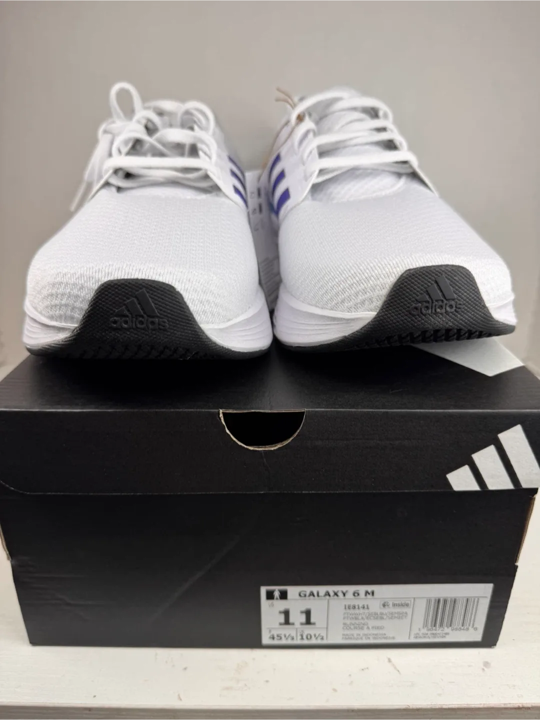 Adidas Galaxy 6 M White/Blue, Size 11, Men’s New in Box image indicator(2)