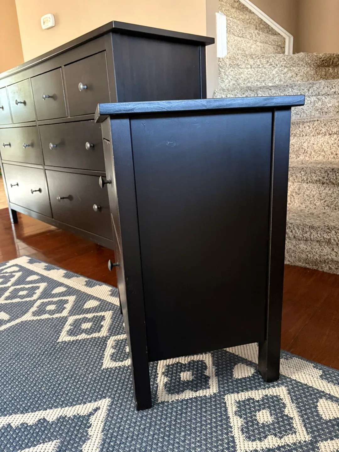 IKEA Hemnes Black Dresser & Nightstand Set image indicator(5)