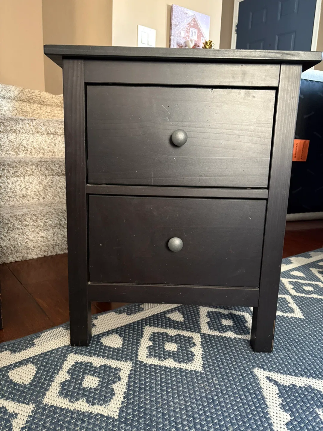 IKEA Hemnes Black Dresser & Nightstand Set image indicator(4)