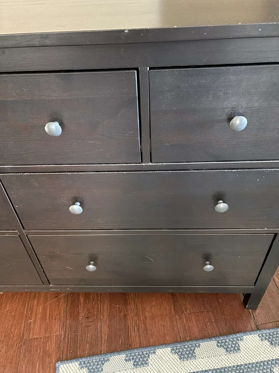 IKEA Hemnes Black Dresser & Nightstand Set image indicator(10)