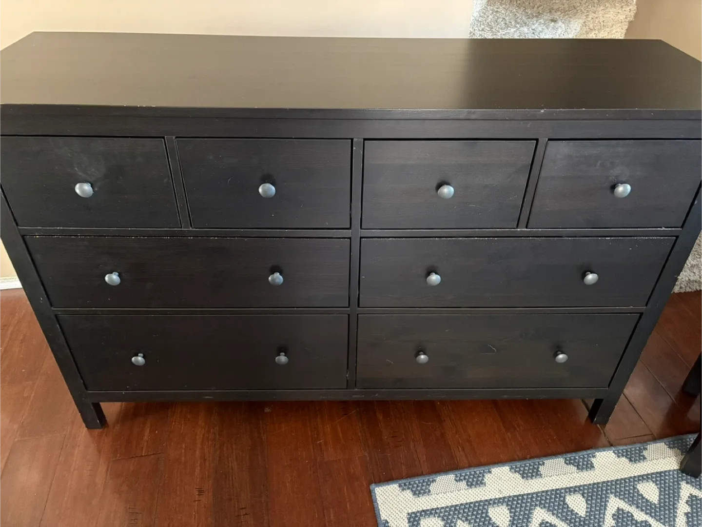IKEA Hemnes Black Dresser & Nightstand Set image indicator(9)