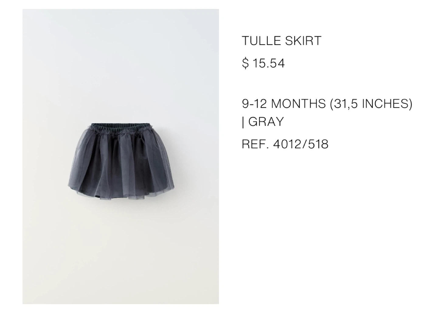 Zara Baby Tulle Skirt - 9-12 Months - photo 5