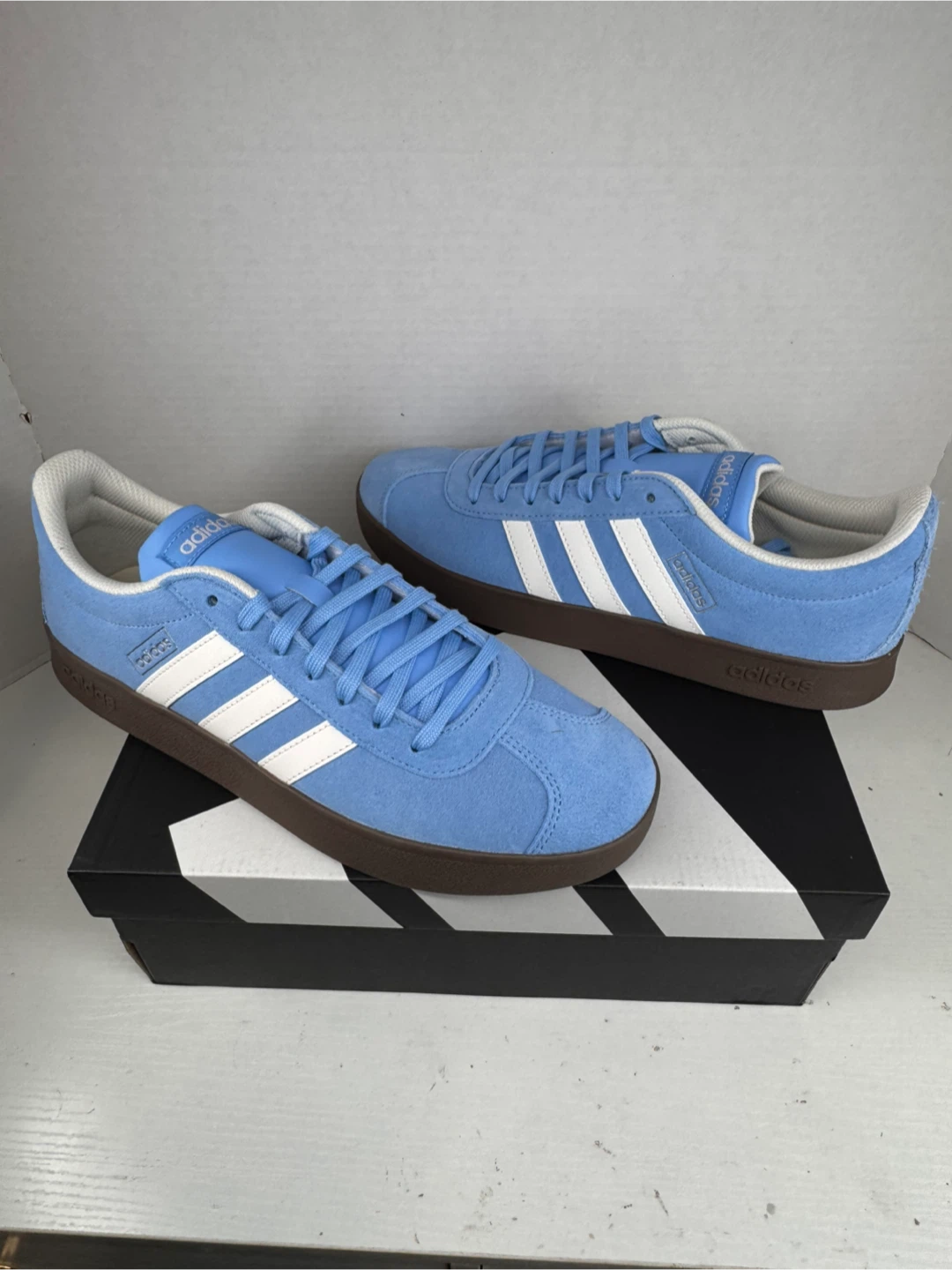 Adidas VL Court 2.0 Light Blue, Size 10 - photo 5