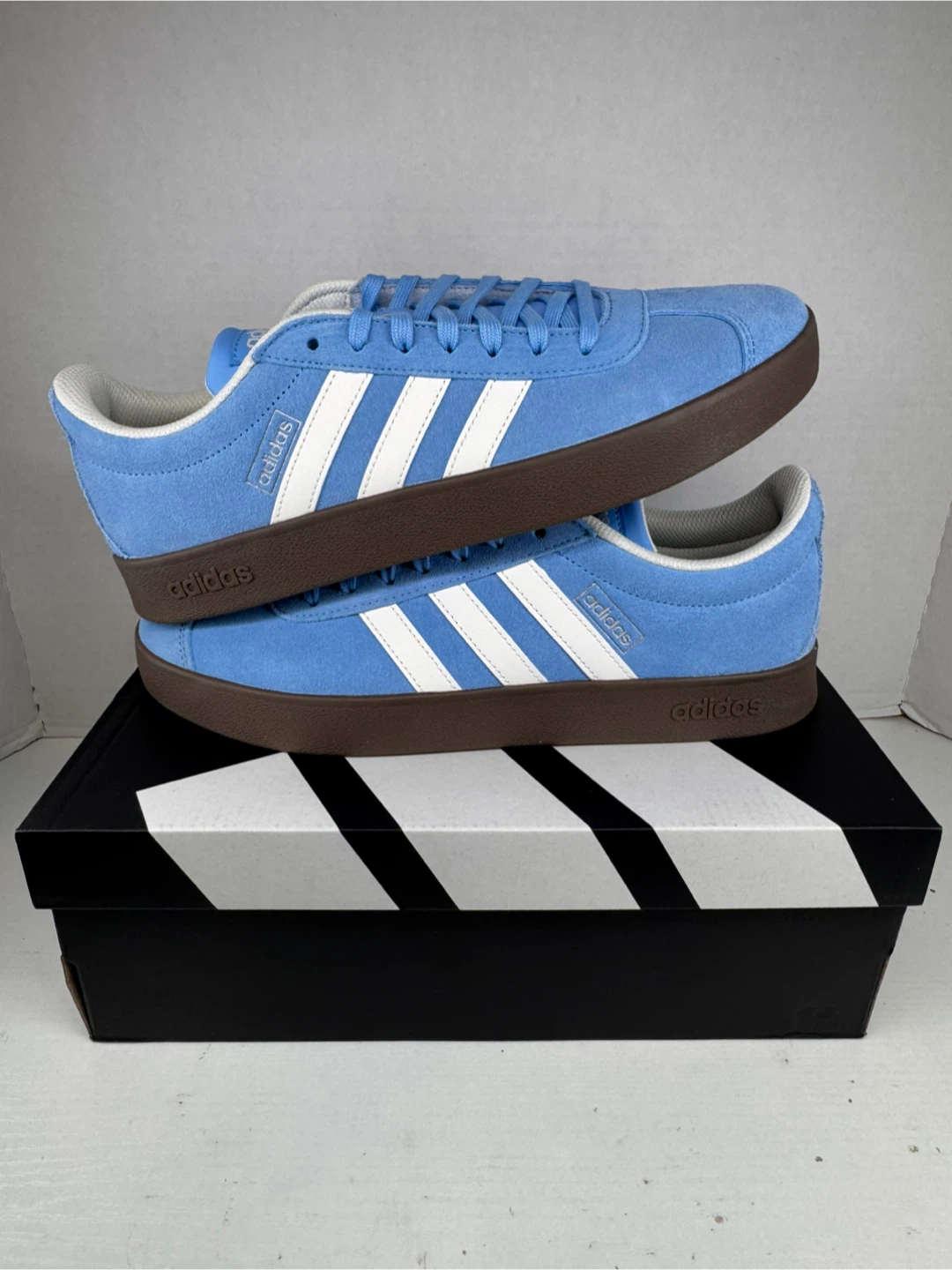 Adidas VL Court 2.0 Light Blue, Size 10