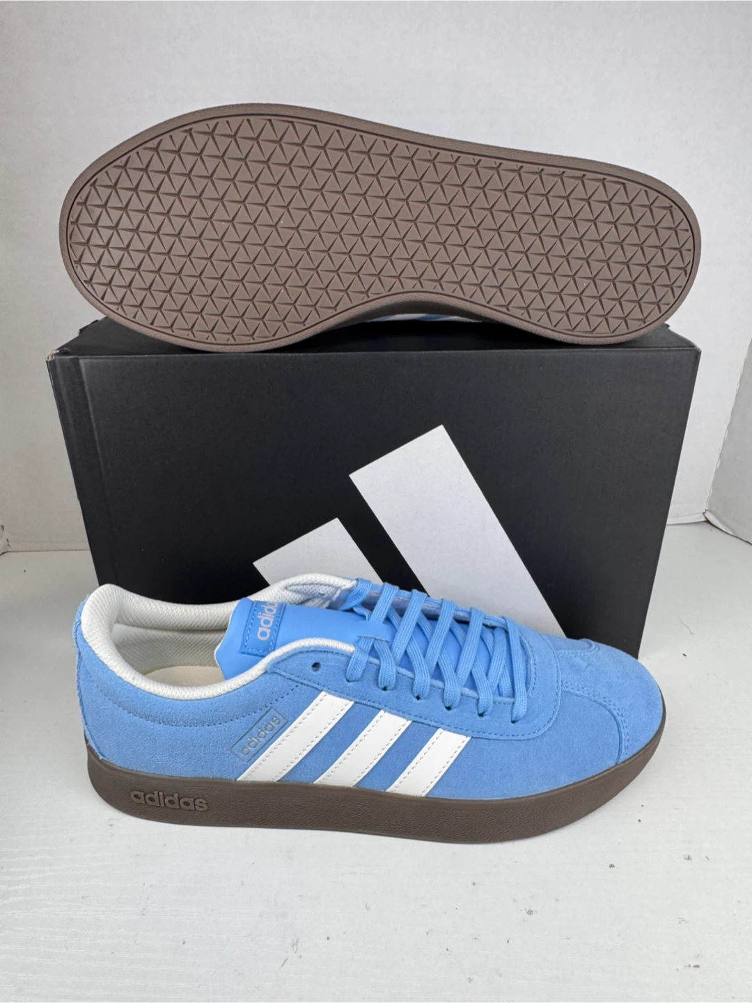 Adidas VL Court 2.0 Light Blue, Size 10 - photo 4