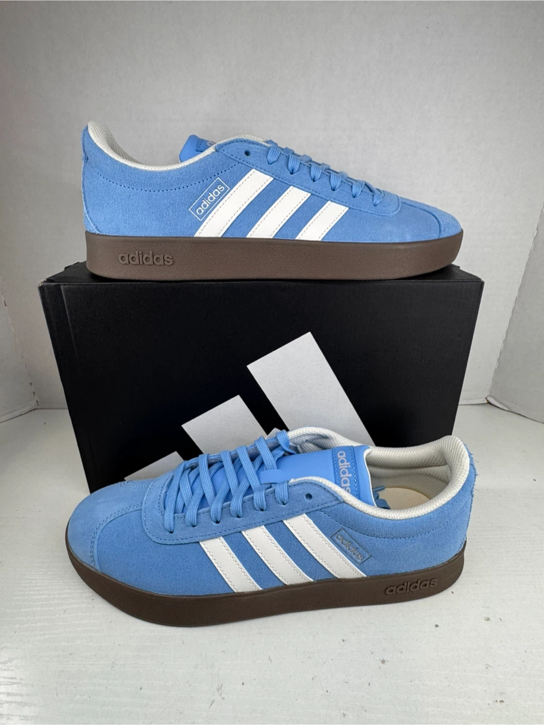 Adidas VL Court 2.0 Light Blue, Size 10 - photo 3