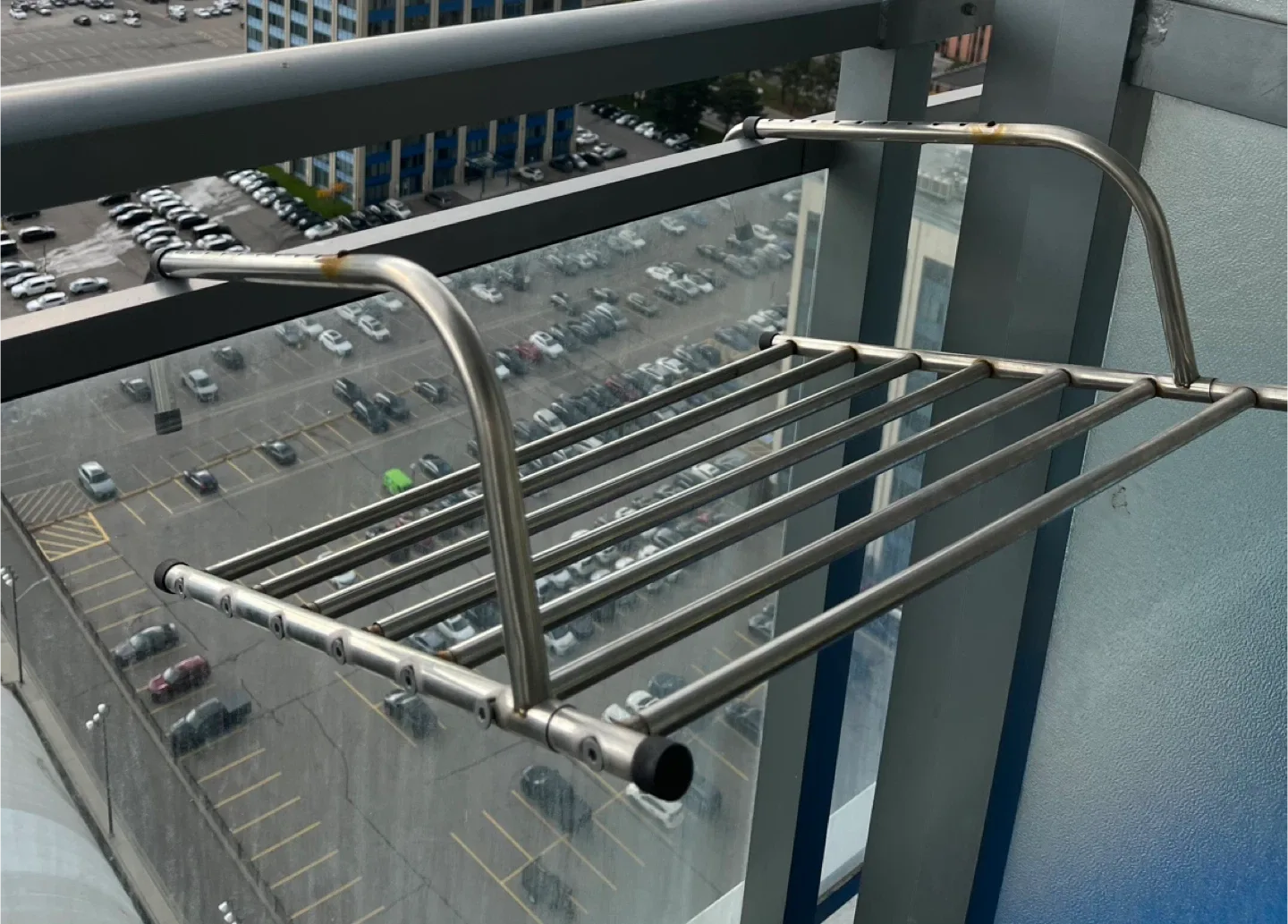 Balcony Clothes Drying Rack
