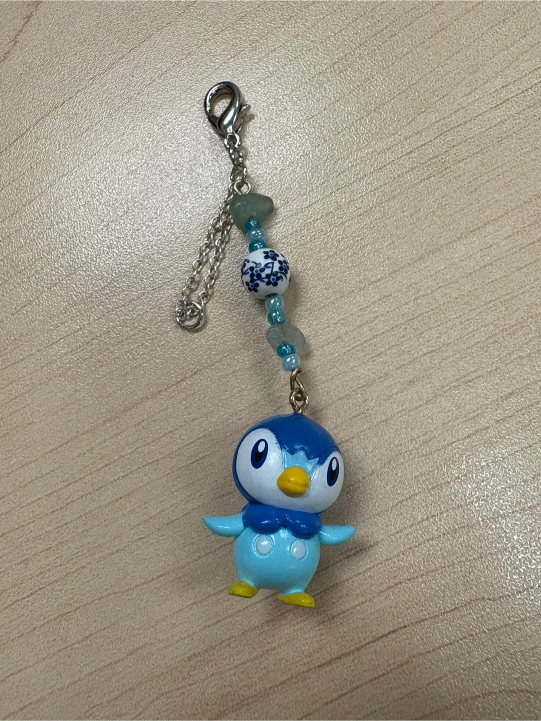 POKEMON *PIPLUP* Custom Handmade Bag Charm Keychain! image indicator(6)