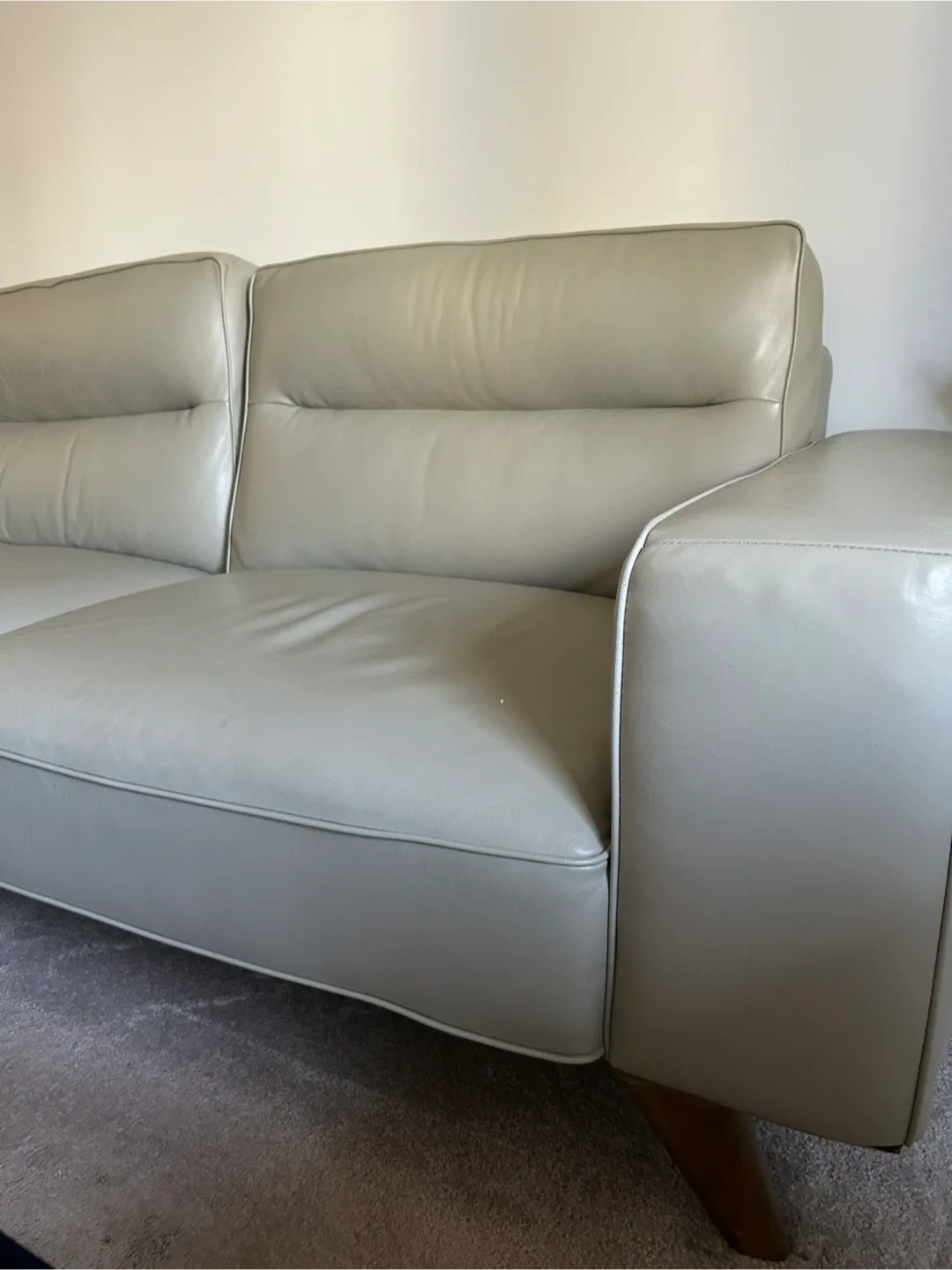 Leather Sofa - Light Beige image indicator(3)