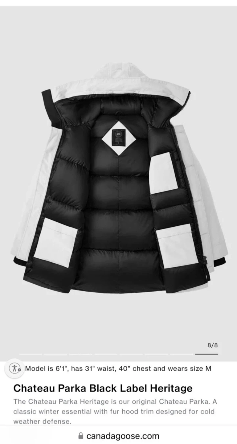CANADA GOOSE CHATEAU PARKA BLACK LABEL (L) *NEW WITH TAGS* - photo 5