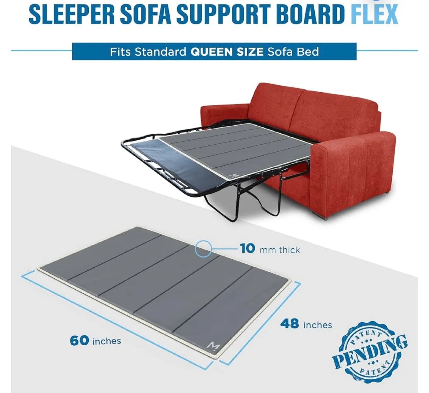 Meliusly Flex Sleeper Sofa Support Board (Queen) image indicator(3)