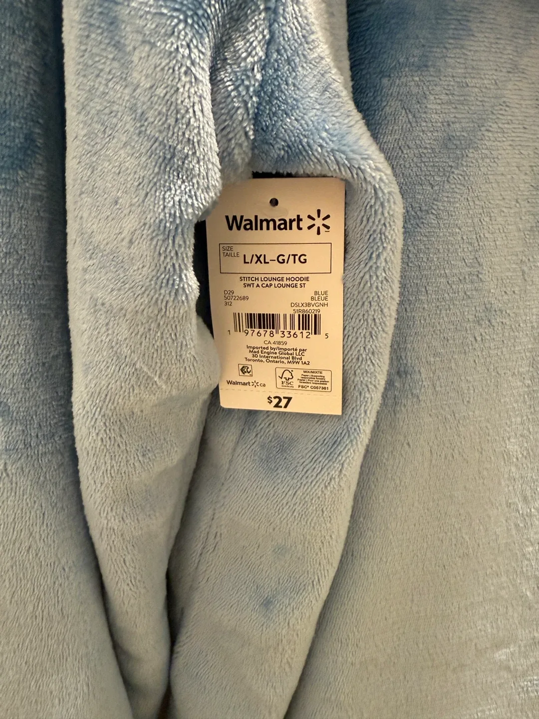 New Disney Stitch Hooded Blanket size XL image indicator(6)