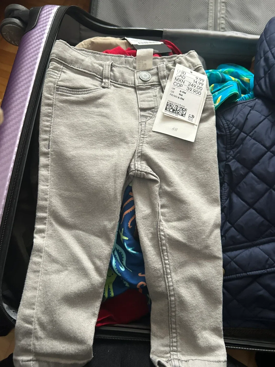 Tommy Hilfiger Grey Hoodie, Size 6-9M image indicator(3)