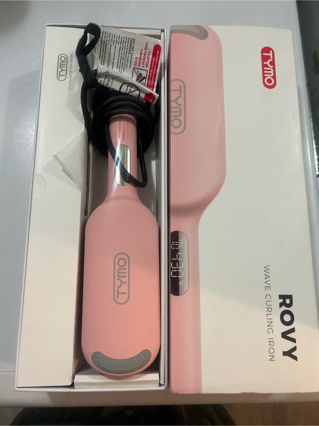 TYMO ROVY Wave Curling Iron & CURLPRO 1 inch image indicator(2)