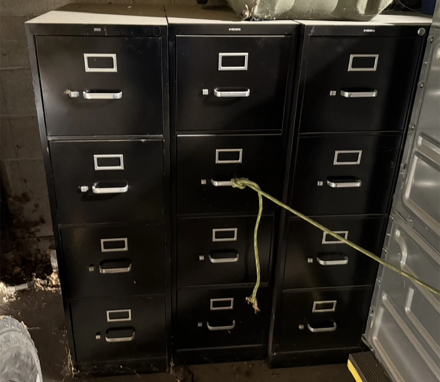 Black file cabinet - photo 3