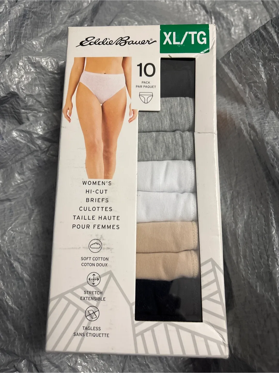 Eddie Bauer Women's Hi-Cut Briefs XL - New thumbnail