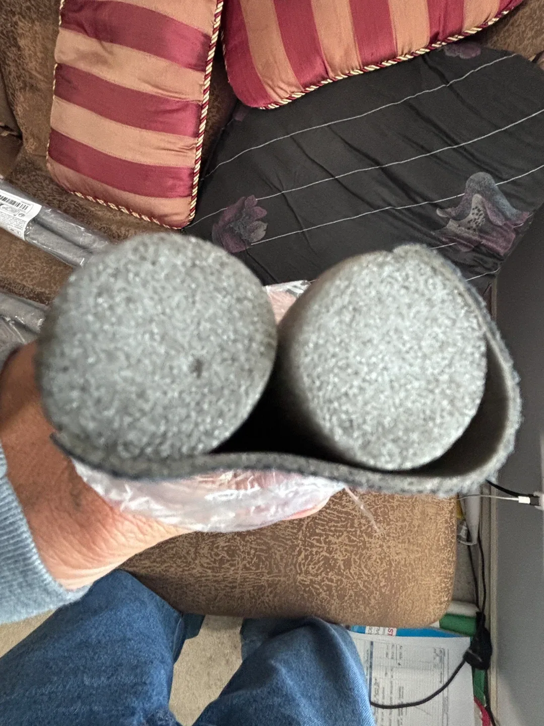 Door Draft Stopper, Grey, New x2 pieces image indicator(2)