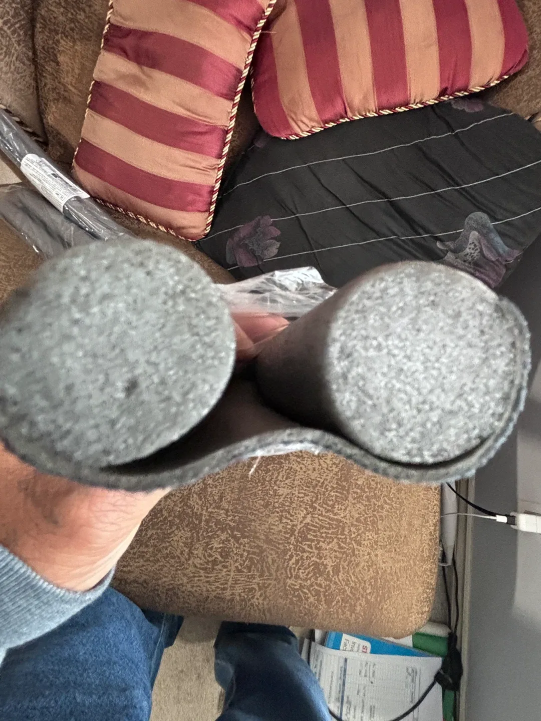 Door Draft Stopper, Grey, New x2 pieces image indicator(3)