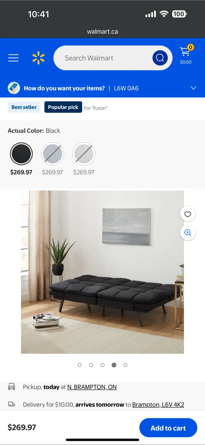 Walmart Sofá Bed - photo 4