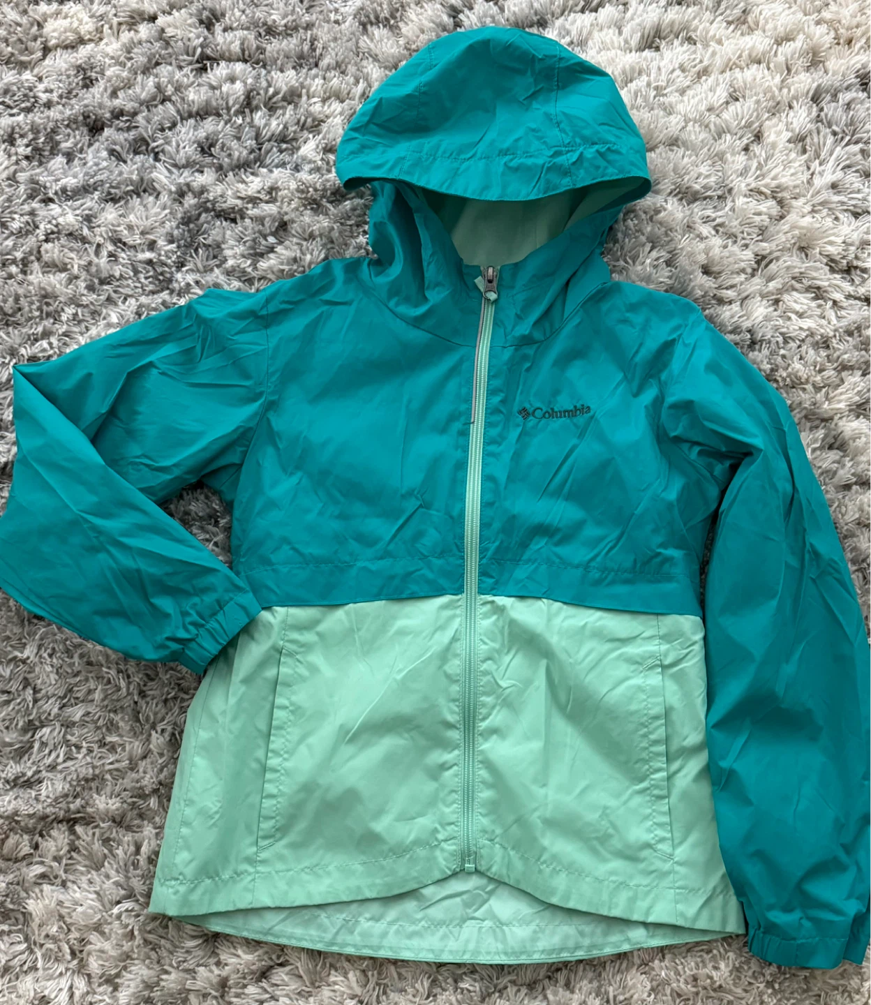 Columbia Rain Jacket - Size M - Teal & Mint - photo 2
