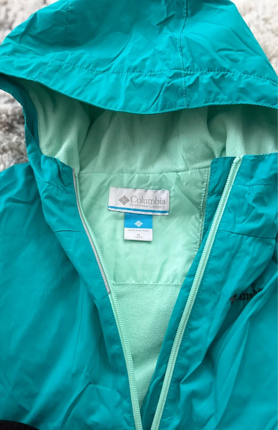 Columbia Rain Jacket - Size M - Teal & Mint image indicator(3)