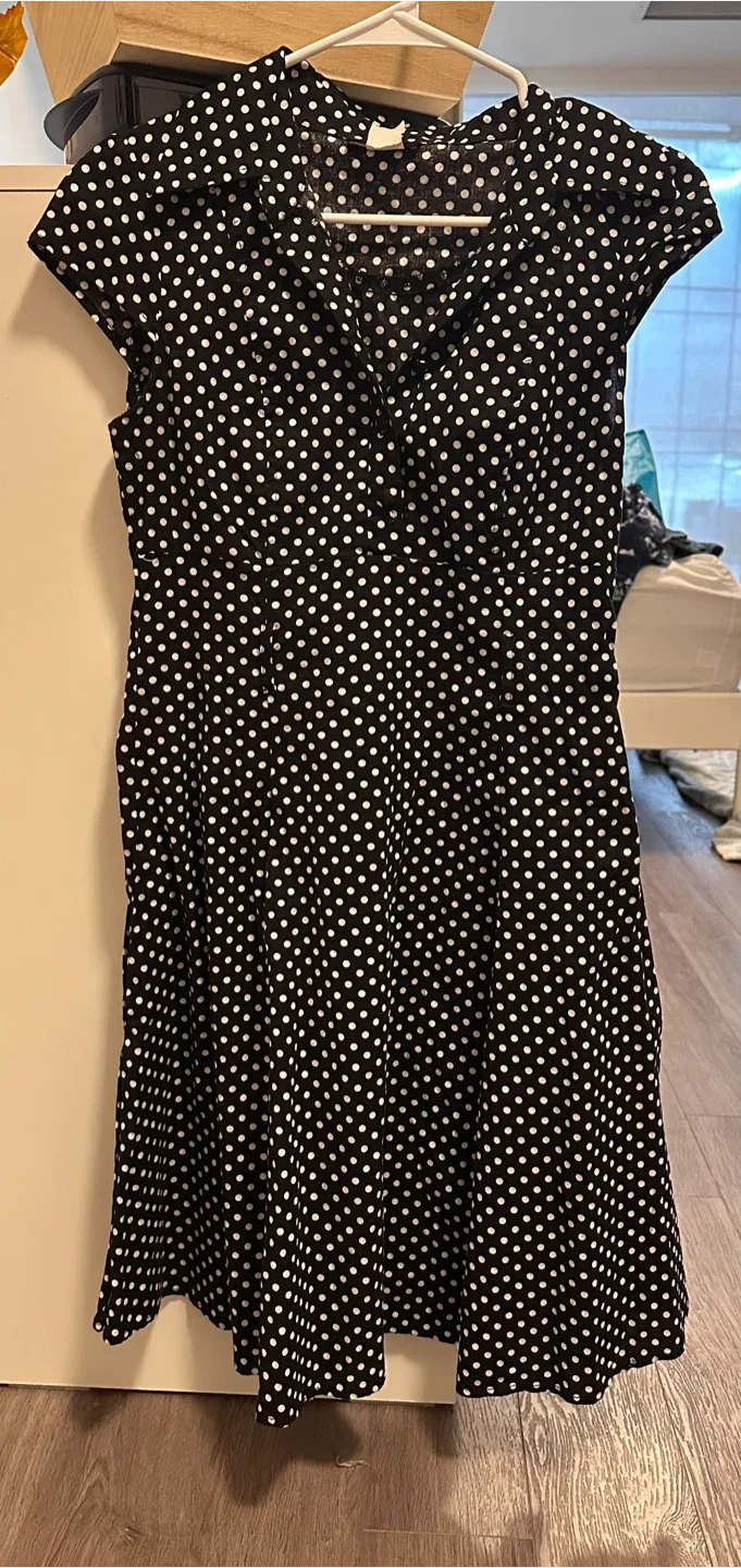 White Polka Dot Dress image indicator(3)