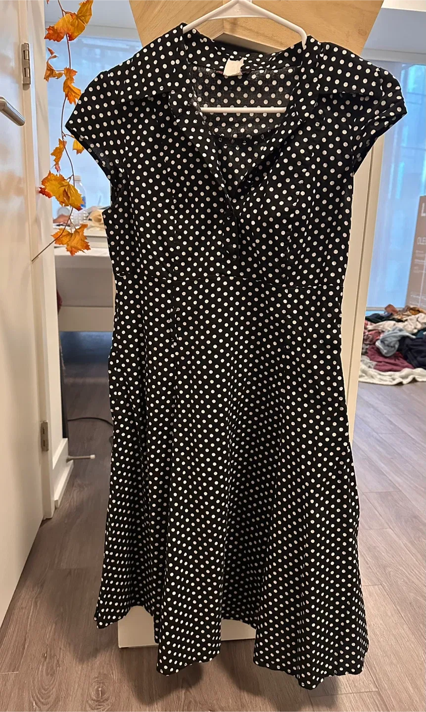 White Polka Dot Dress thumbnail