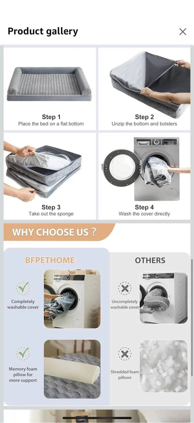 YPDOPORA Orthopedic Dog Bed – XL image indicator(4)