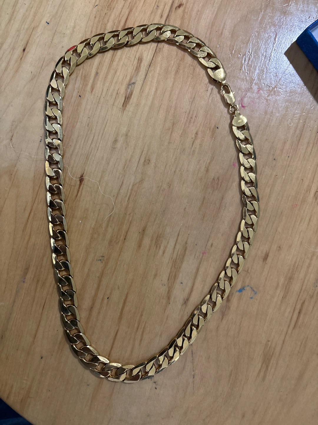 Gold Cuban Link Chain Necklace - photo 3