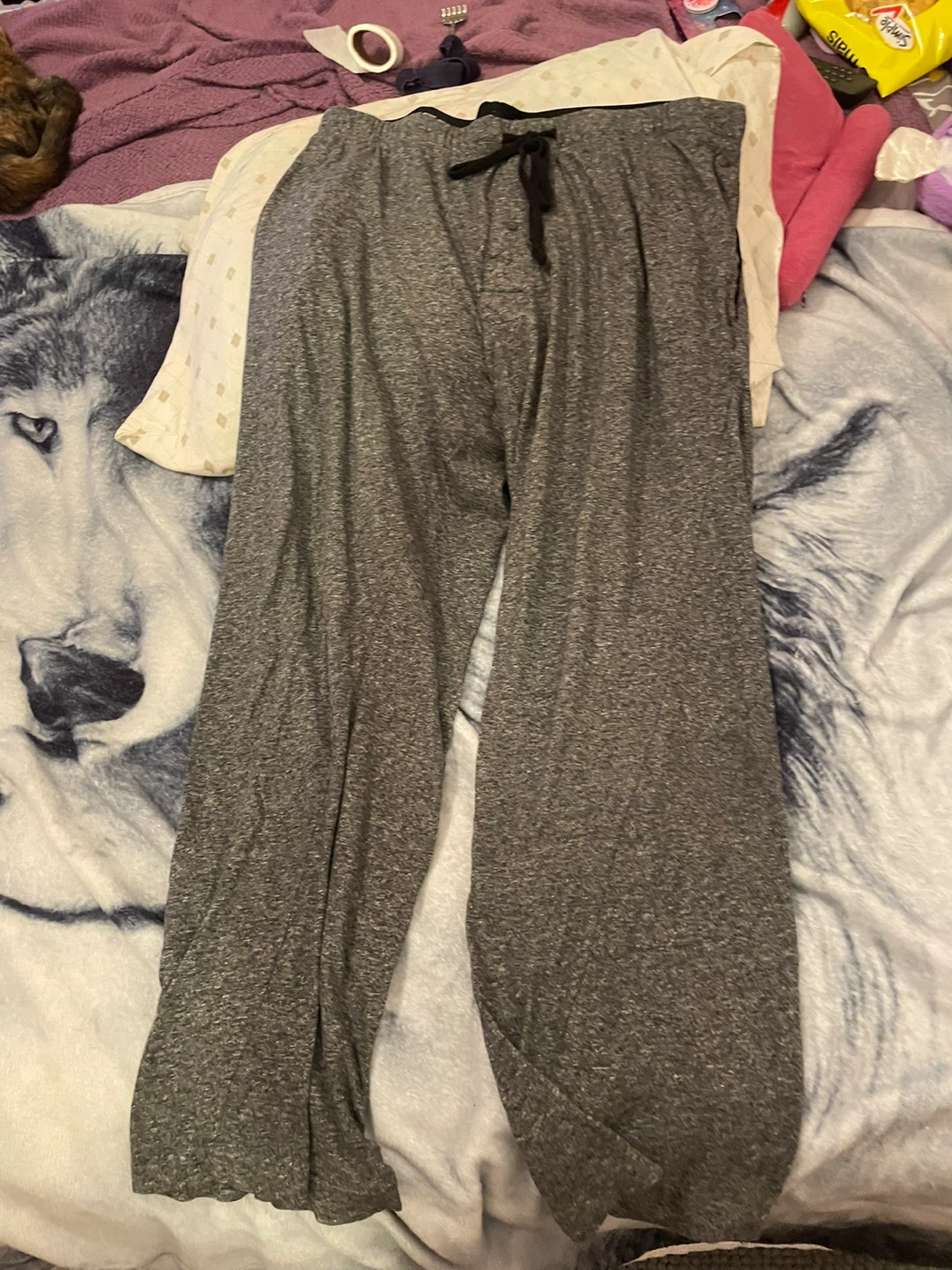 Hanes Men's Grey Pajama Pants - Size Grand