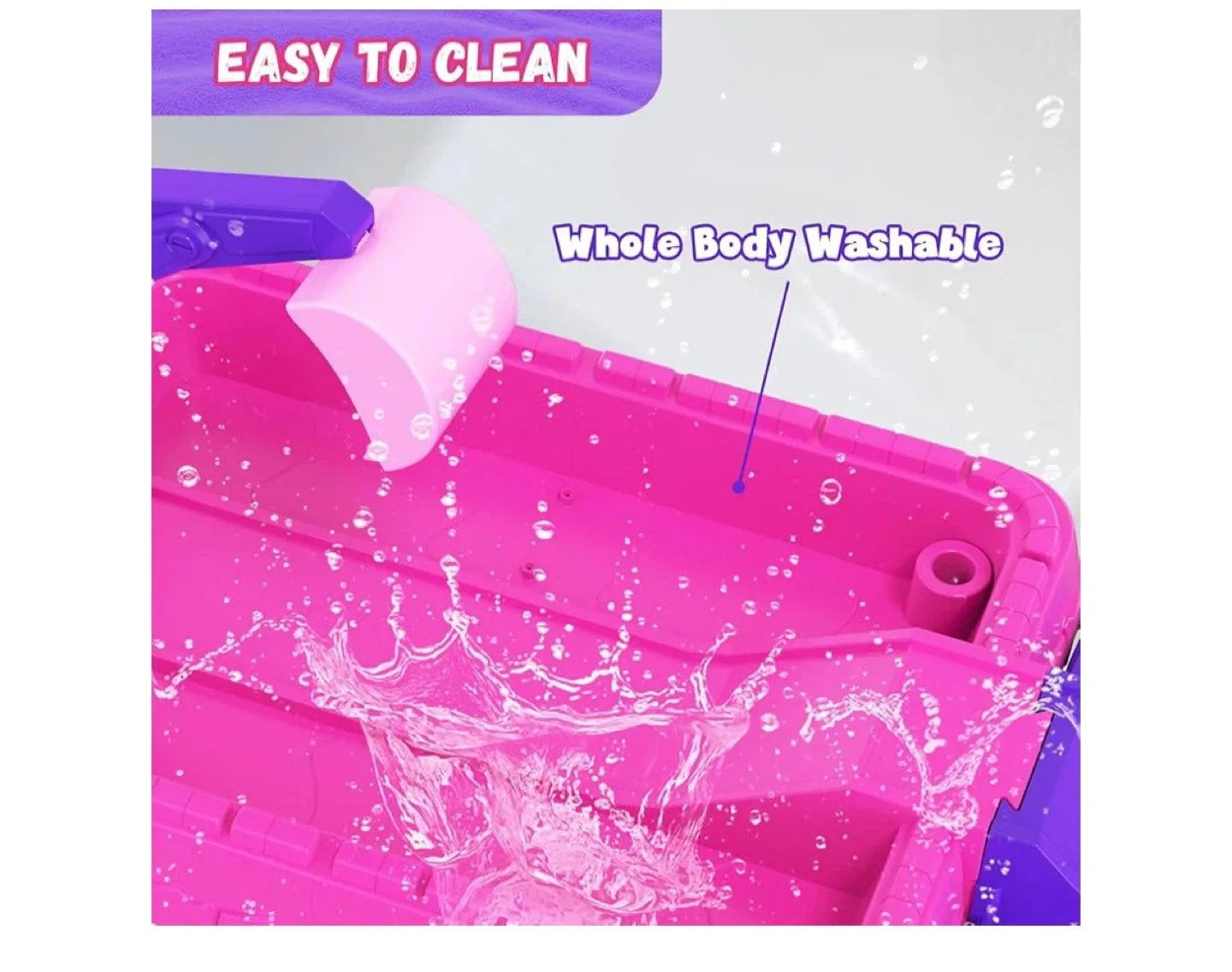 Kids' Sand and Water Table with Adjustable Umbrella image indicator(7)