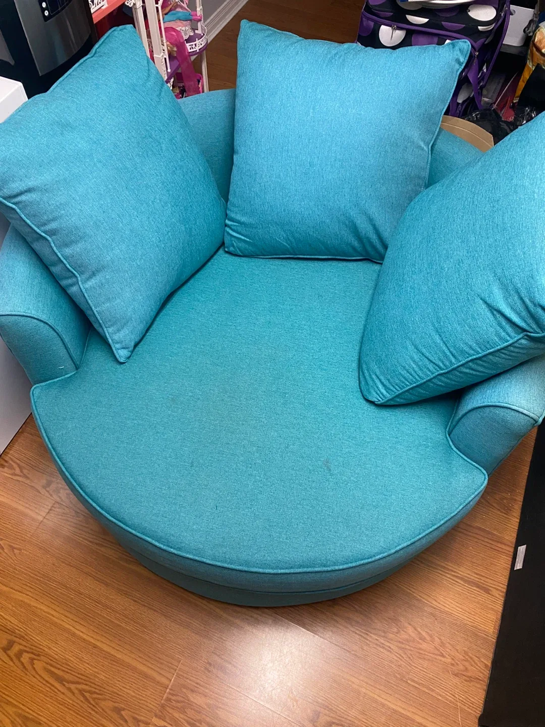Round Accent Chair - Teal image indicator(2)