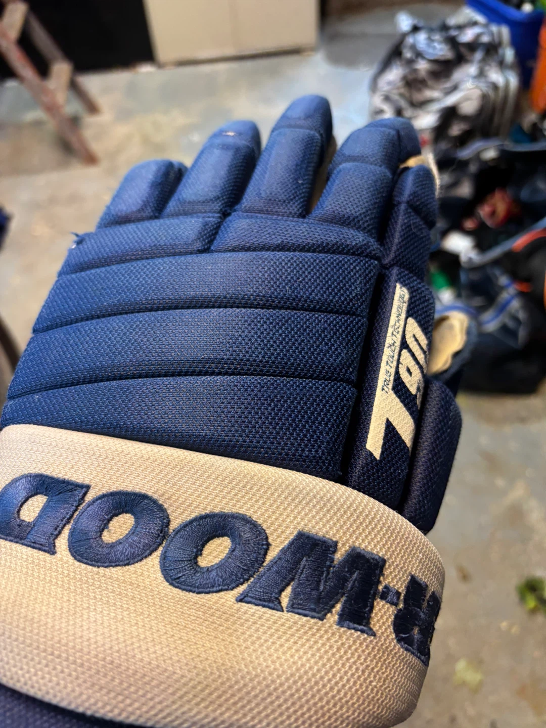 R-Wood T90 Hockey Glove maple leaf blue - photo 2