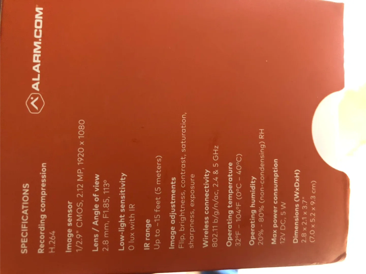 Alarm.com ADC-V522IR 1080p Indoor Wi-Fi Video Camera image indicator(2)