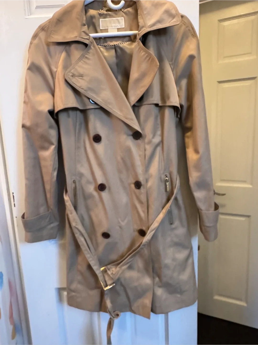 Michael Kors Trench Coat, Beige thumbnail