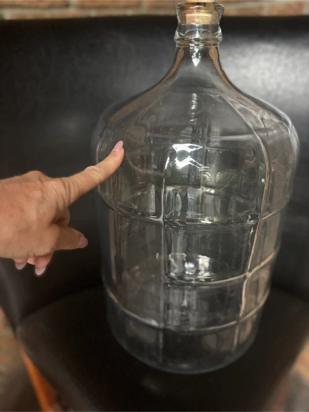 Vintage large Glass jugs/Carboys with Cork Stoppers - photo 2