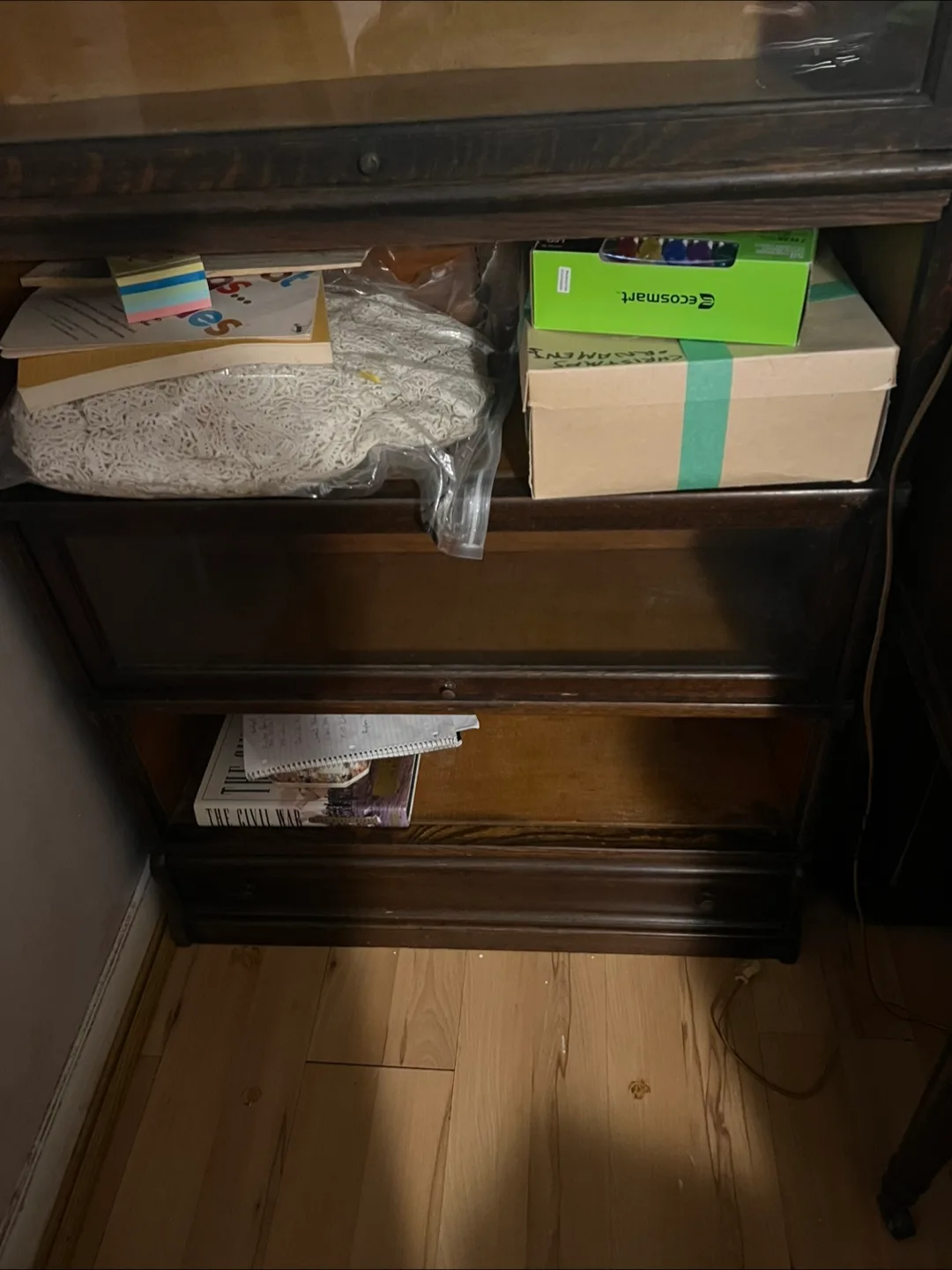 Antique Barrister Bookcase - Dark Wood image indicator(6)