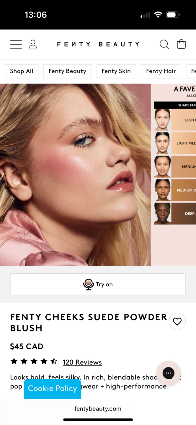 New Fenty Beauty Suede Powder Blush - Tutu Turnt - photo 4