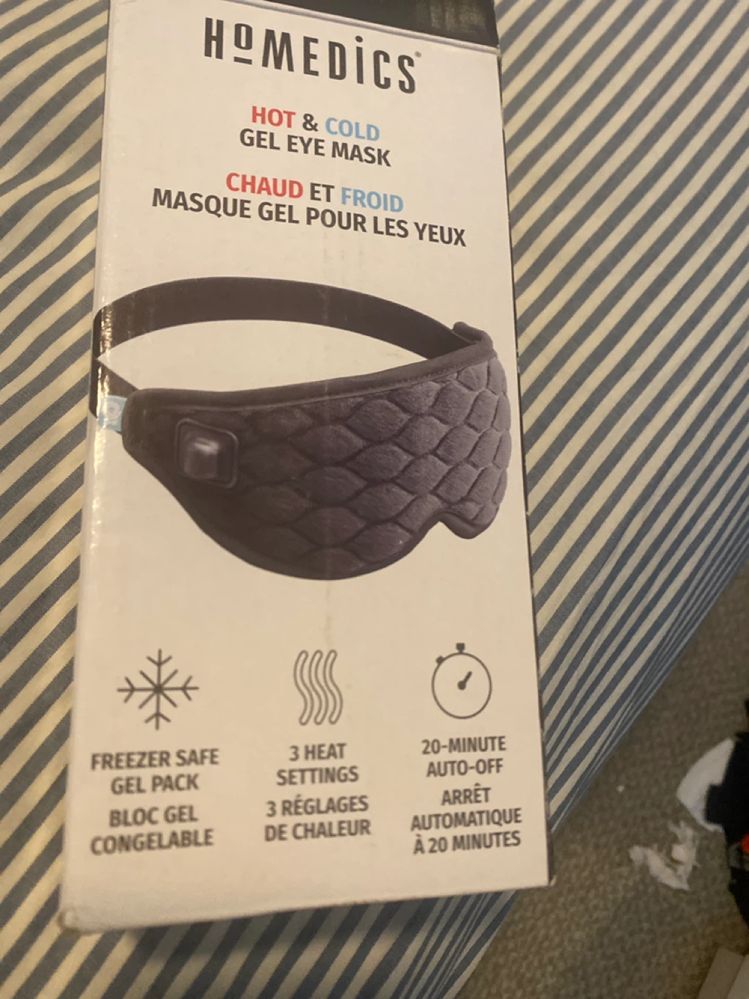 Homedics Hot and Cold gel eye mask- New in a box - photo 2