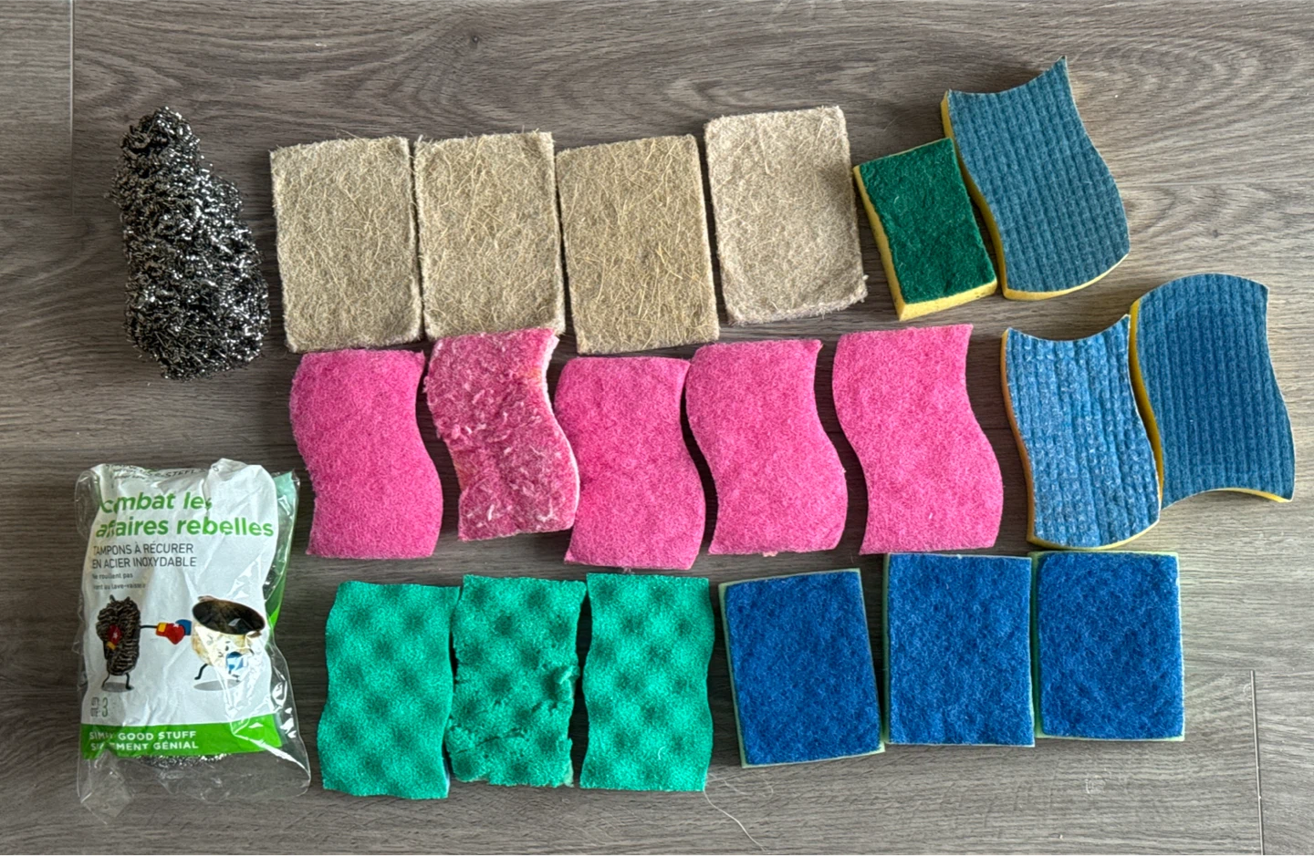 (Lightly used) Variety Pack of Scrubbing Pads & Steel Wool