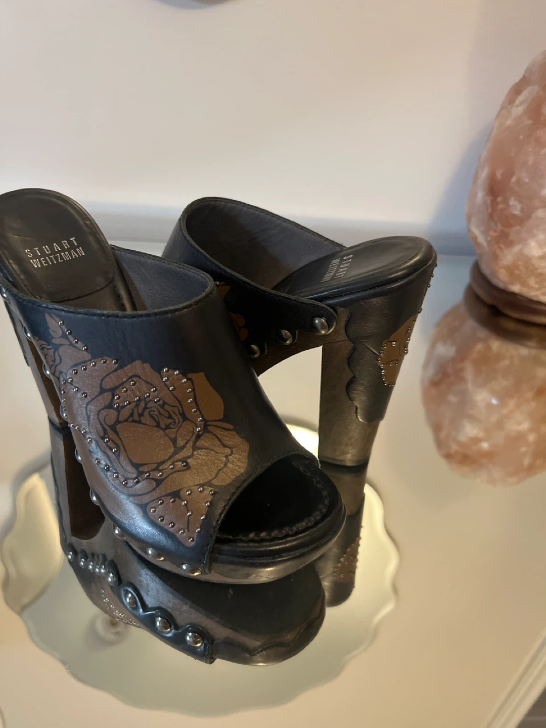 Stuart Weitzman Leather Clogs