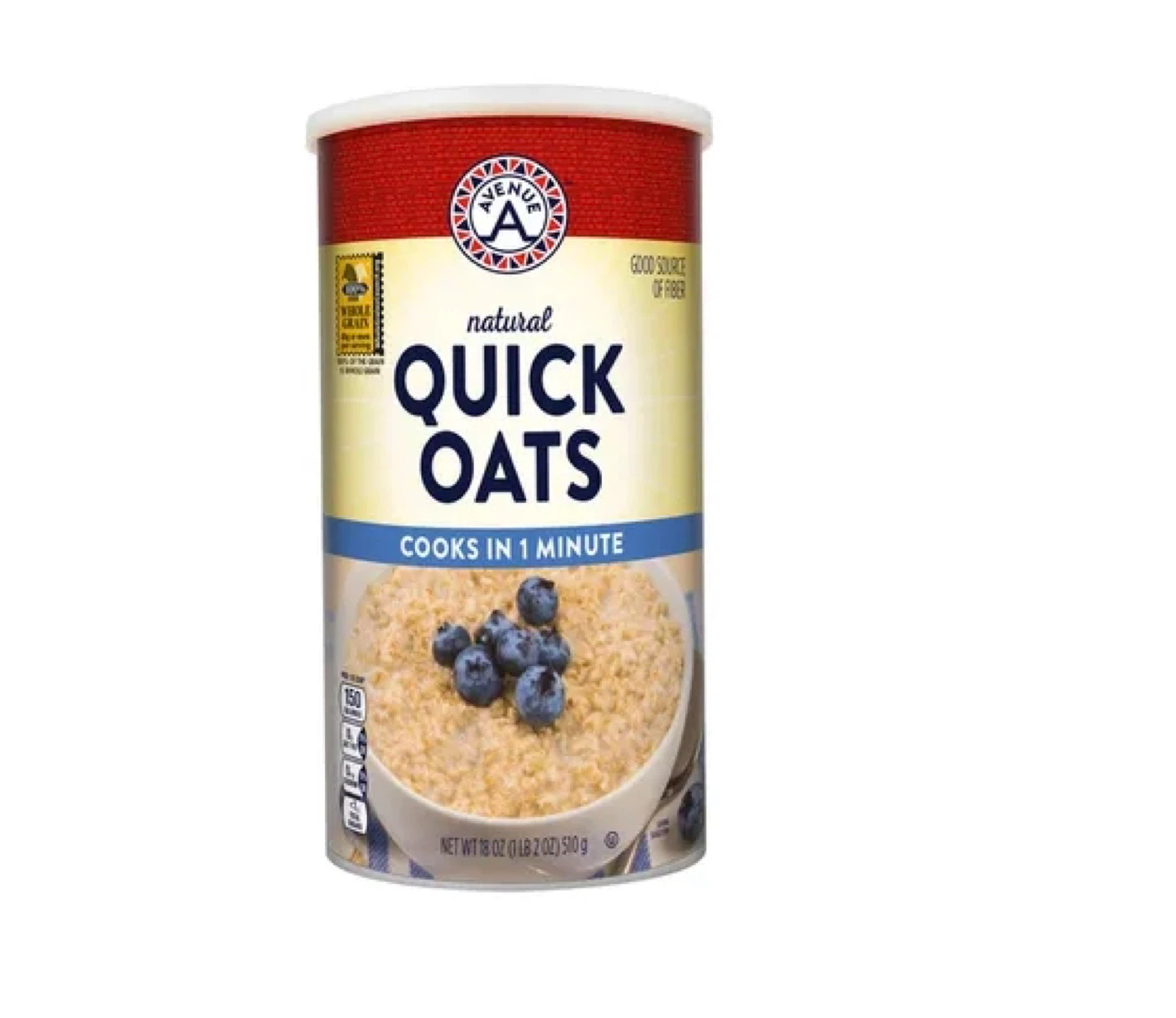 Avenue A Natural Quick Oats - 18 oz