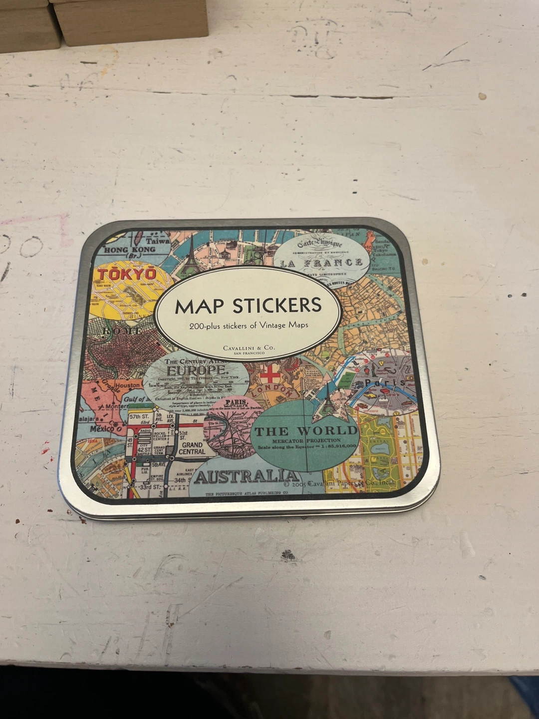 Cavallini & Co. Map Stickers - 200+ Vintage Maps