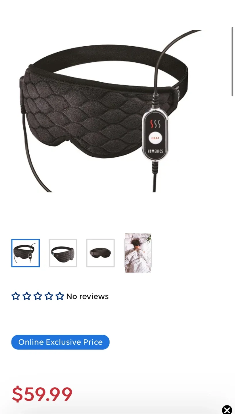 Homedics Hot and Cold gel eye mask image indicator(5)