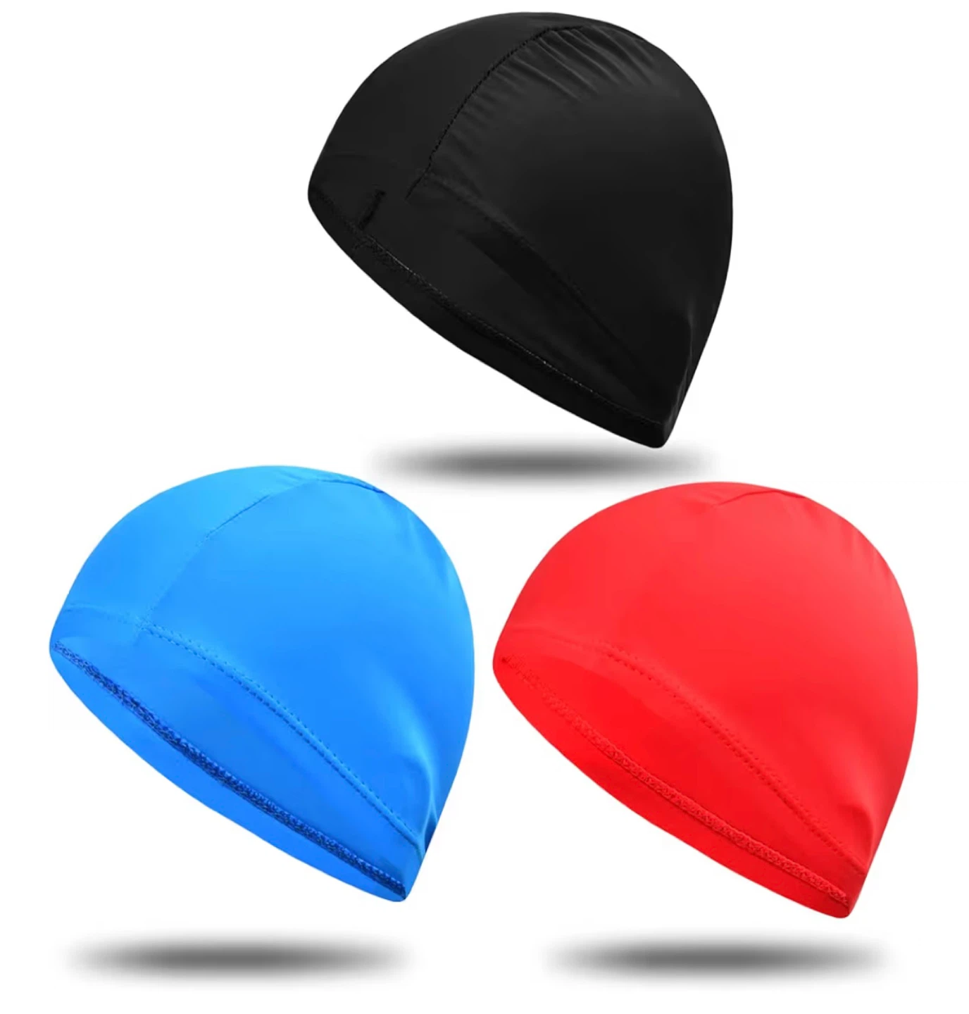 3 pcs swimming caps set