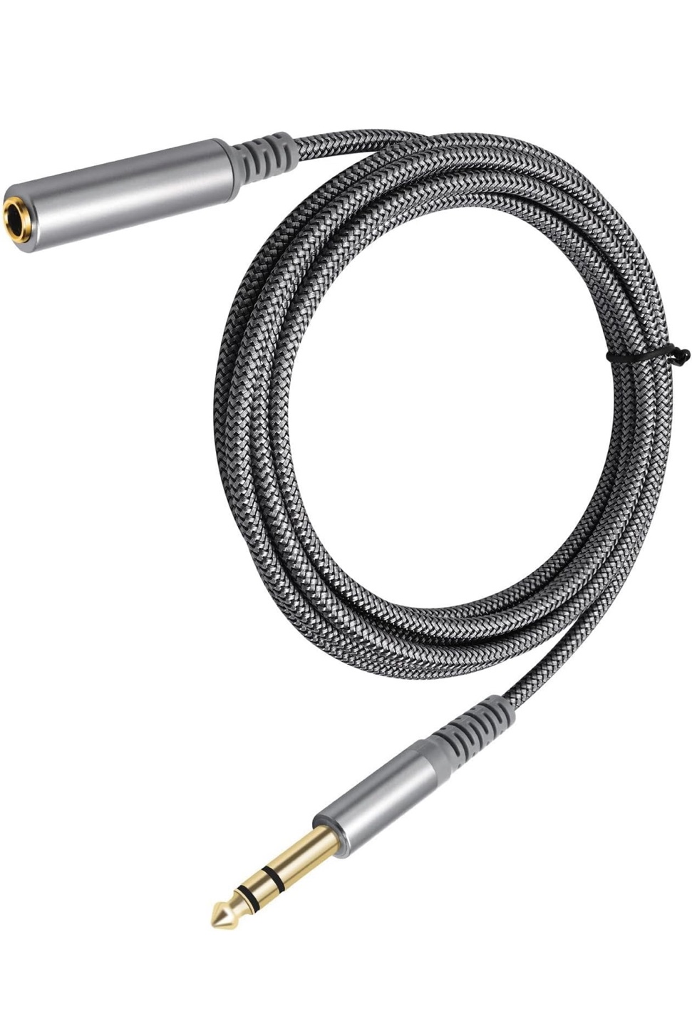 (2M) 6,5 FT Dual Shielded Gold PlatedCable for Premium 1/4"