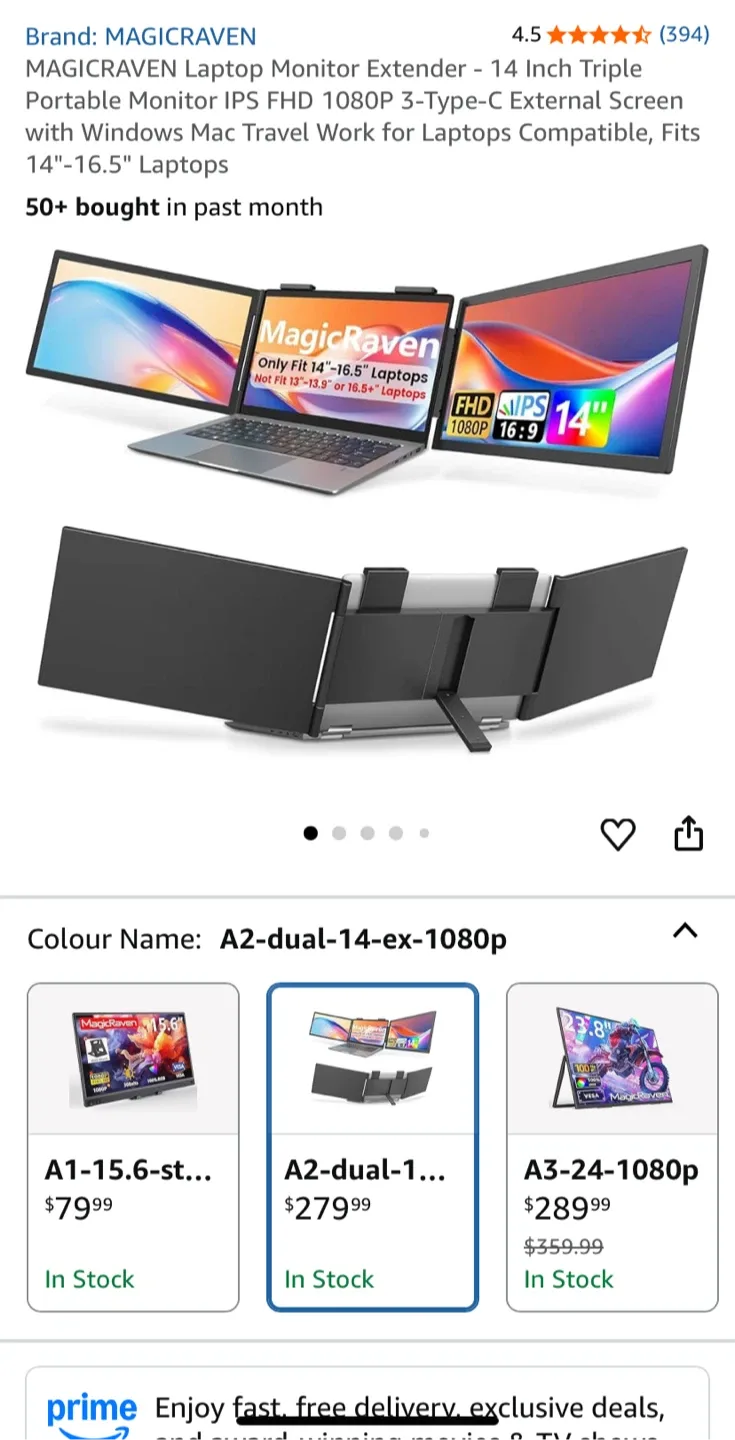 Laptop monitor extender