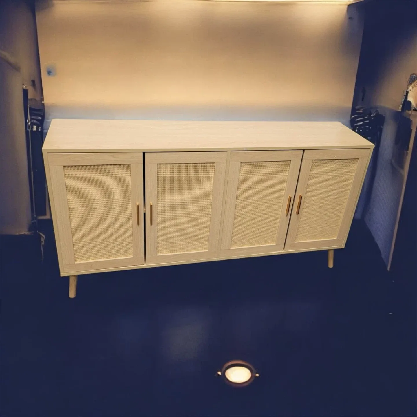 Wooden Cabinet with Rattan Doors image indicator(3)